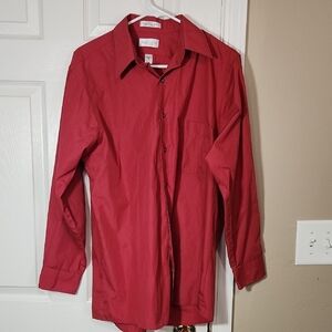 Van Heusen Red Dress Shirt